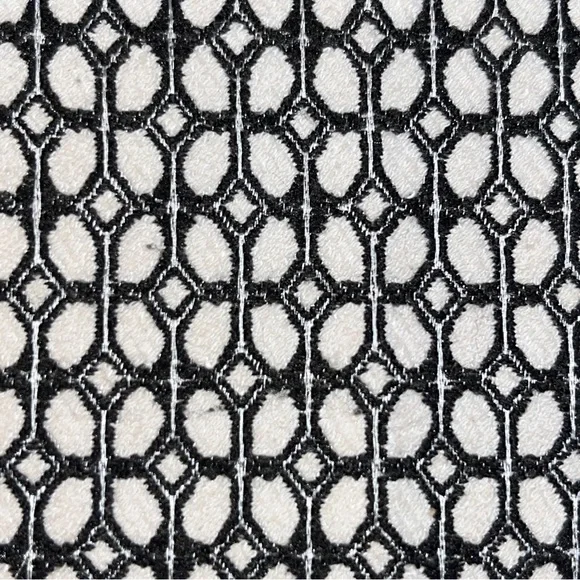 Talbots Chatham style pants, cream & black print, zipper on side, back pockets - Picture 11 of 13